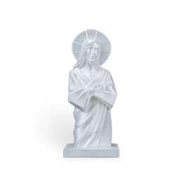 Buste Jésus-Christ – Statue Décorative Style Low-Poly Effet Marbre