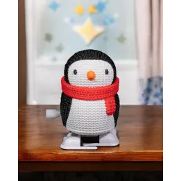 Pingouin à remonter – Figurine déco Made in Occitanie