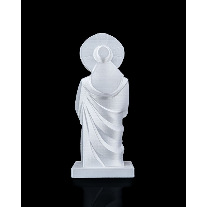 Buste Jésus-Christ – Statue Décorative Style Low-Poly Effet Marbre