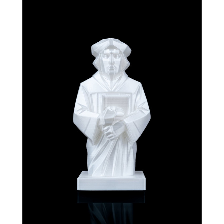 Buste Martin Luther – Sculpture Décorative Style Low Poly