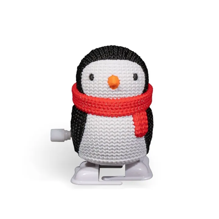 Pingouin à remonter – Figurine déco Made in Occitanie