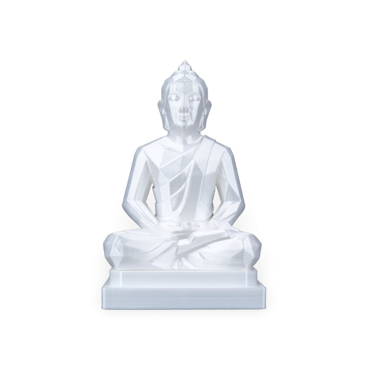 Statue Bouddha Géométrique – Sérénité & Élégance Moderne