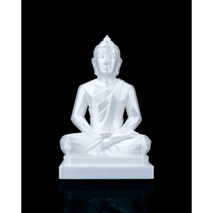 Statue Bouddha Géométrique – Sérénité & Élégance Moderne