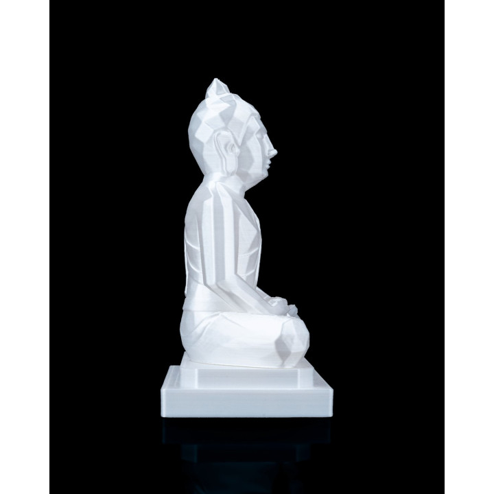 Statue Bouddha Géométrique – Sérénité & Élégance Moderne