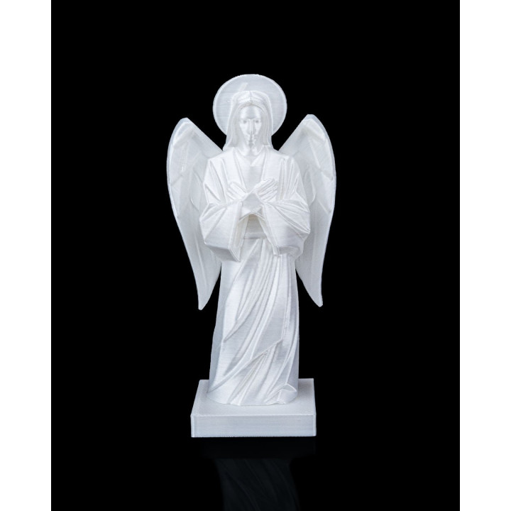 Statuette Ange Gardien – Figurine Décorative Nacre Made In Occitanie