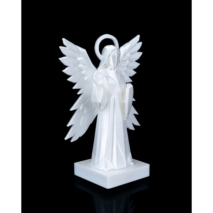 Statue Ange Aux Quatre Ailes – Sculpture Céleste Géométrique