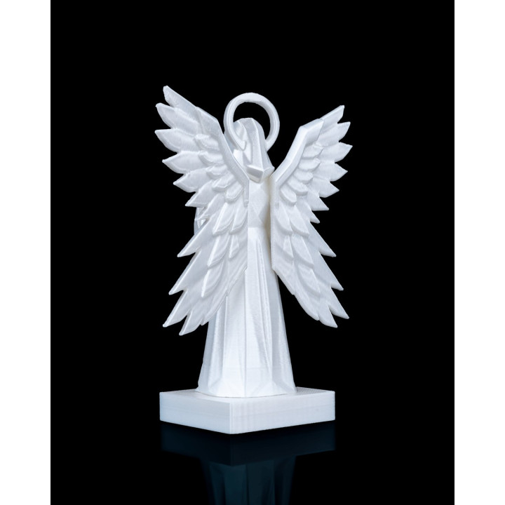 Statue Ange Aux Quatre Ailes – Sculpture Céleste Géométrique