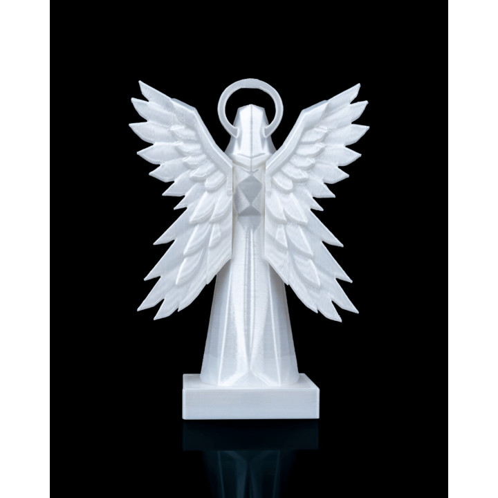 Statue Ange Aux Quatre Ailes – Sculpture Céleste Géométrique
