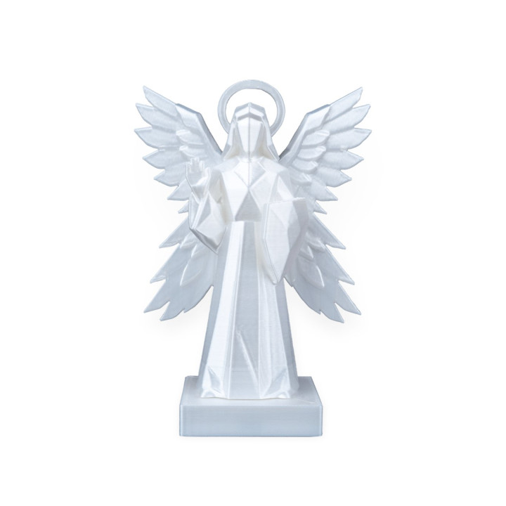 Statue Ange Aux Quatre Ailes – Sculpture Céleste Géométrique