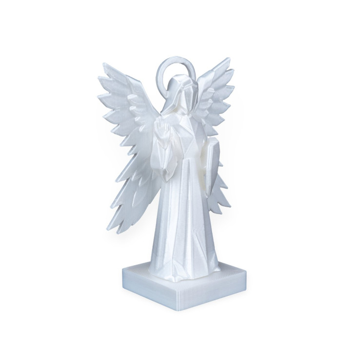 Statue Ange Aux Quatre Ailes – Sculpture Céleste Géométrique
