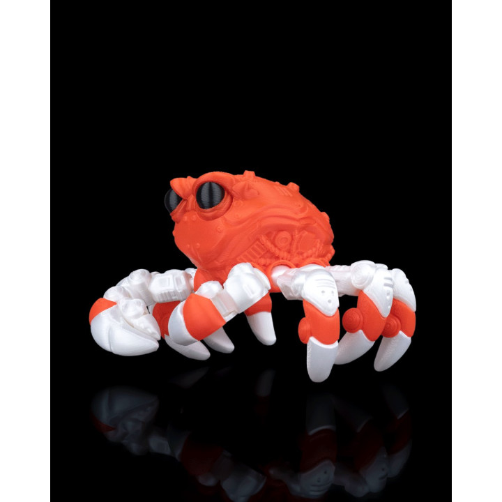 Cr-48 "Reefdefender" – Figurine Crabe Tactique Articulée Bicolore