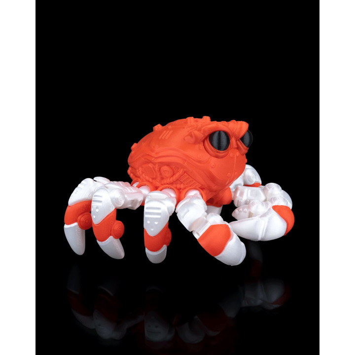 Cr-48 "Reefdefender" – Figurine Crabe Tactique Articulée Bicolore