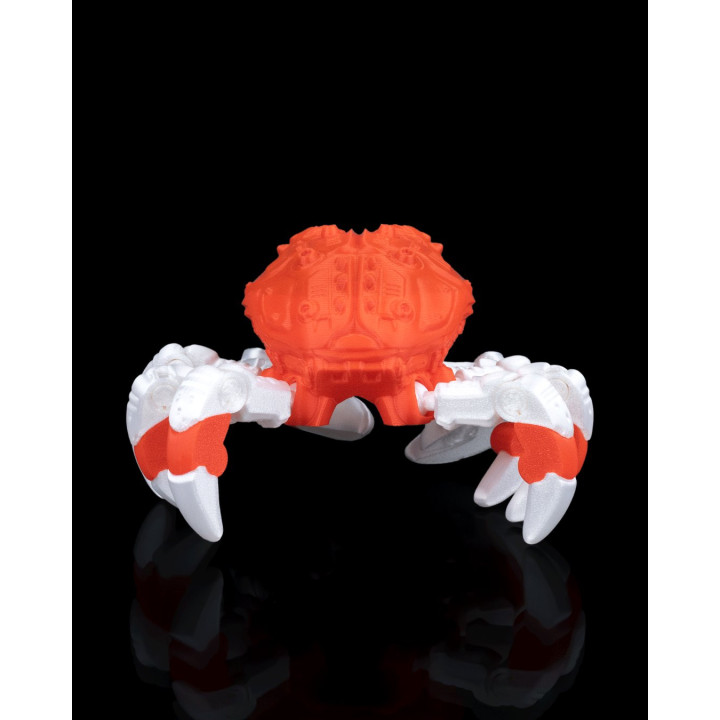Cr-48 "Reefdefender" – Figurine Crabe Tactique Articulée Bicolore