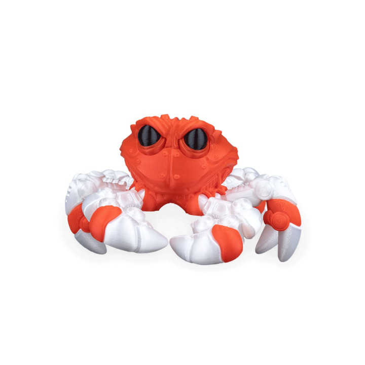 Cr-48 "Reefdefender" – Figurine Crabe Tactique Articulée Bicolore