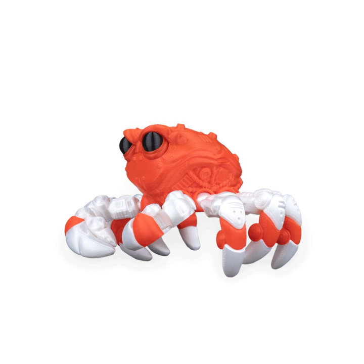Cr-48 "Reefdefender" – Figurine Crabe Tactique Articulée Bicolore