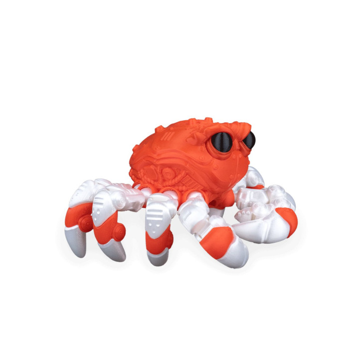 Cr-48 "Reefdefender" – Figurine Crabe Tactique Articulée Bicolore