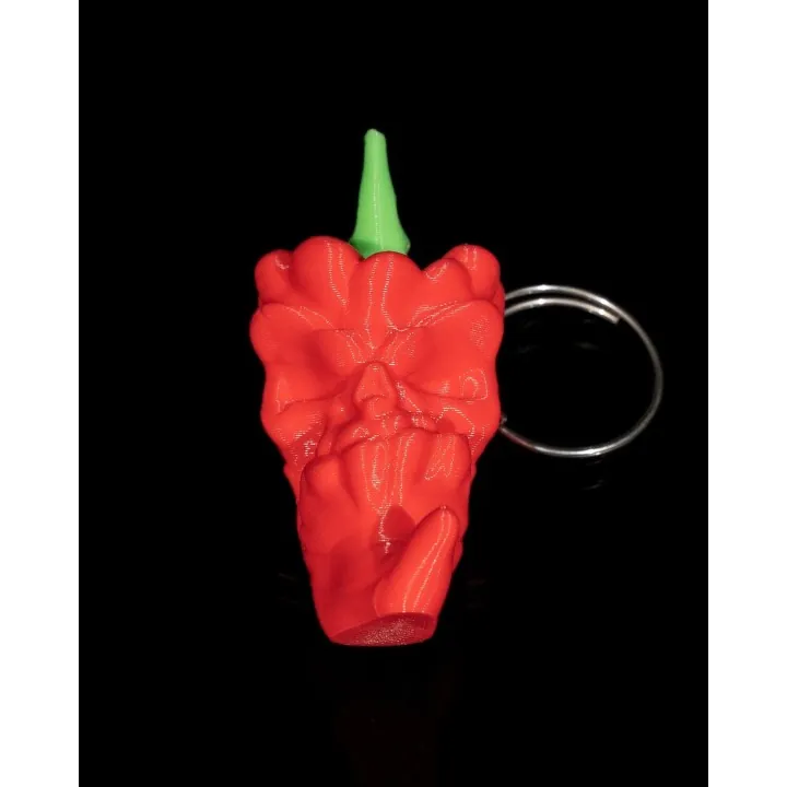 Porte-clés Piment Crâne – Made in Occitanie