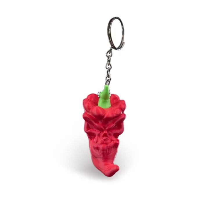 Porte-clés Piment Crâne – Made in Occitanie