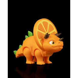 Orange Sliceratops – Figurine Dinosaure Fruité