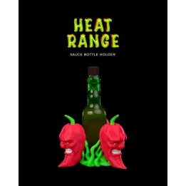 Porte-Bouteille Piments Diaboliques – Heat Range Sauce Holder