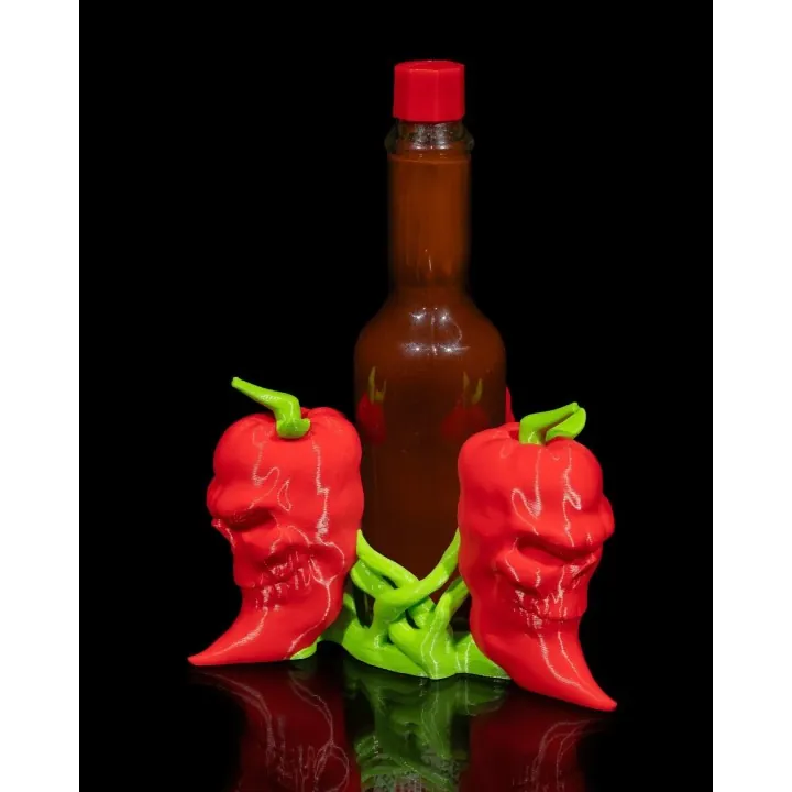 Porte-Bouteille Piments Diaboliques – Heat Range Sauce Holder
