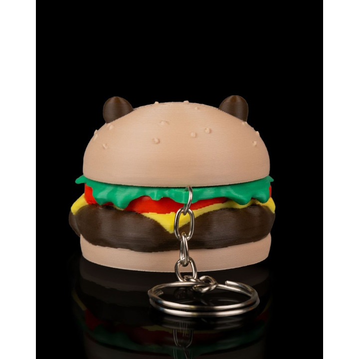 Capyburger – Porte-Clés Capybara Burger Kawaii
