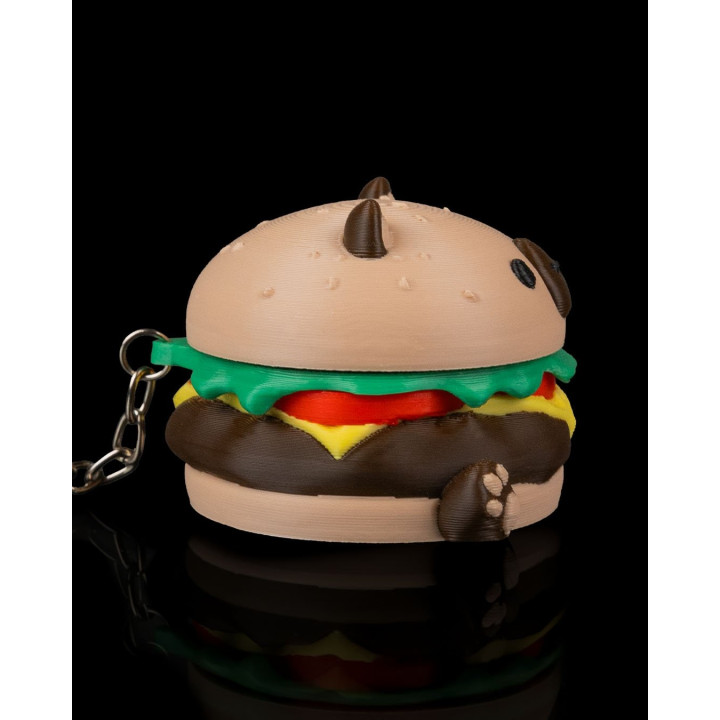 Capyburger – Porte-Clés Capybara Burger Kawaii