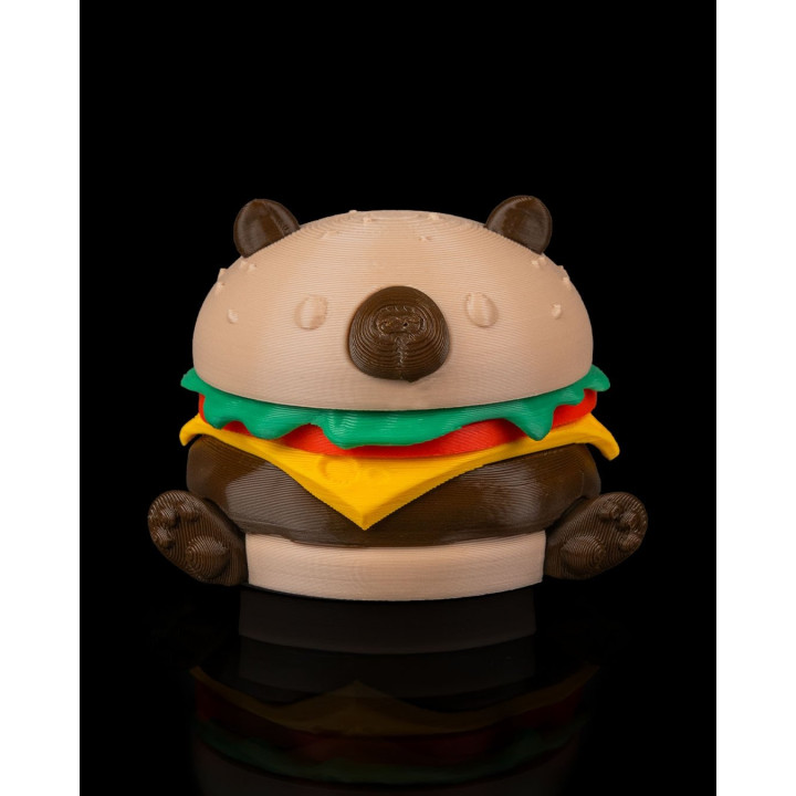 Capyburger – Porte-Clés Capybara Burger Kawaii