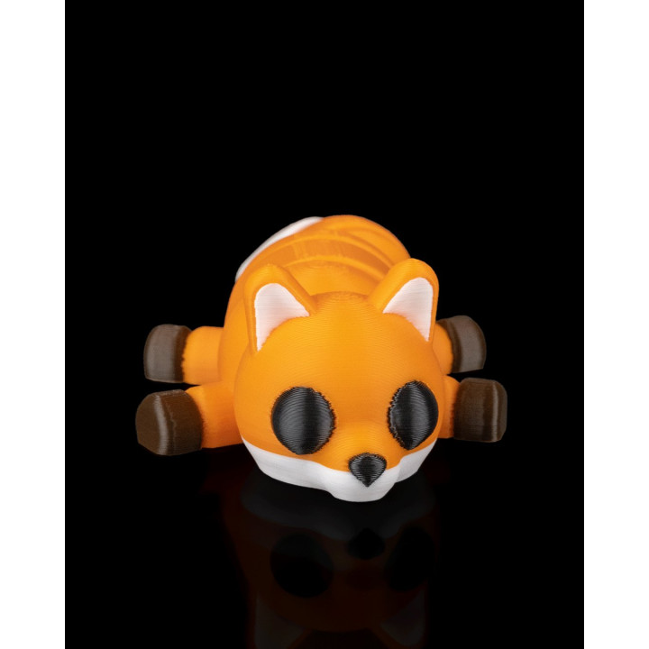 Renard Linger Articulé – Figurine Décorative Renard Couché