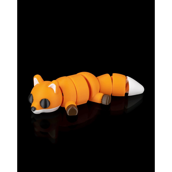 Renard Linger Articulé – Figurine Décorative Renard Couché