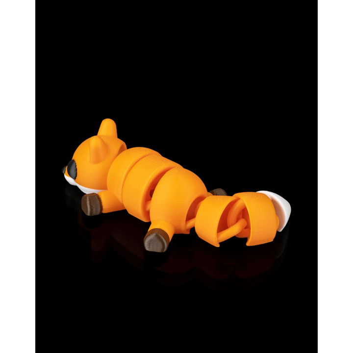 Renard Linger Articulé – Figurine Décorative Renard Couché