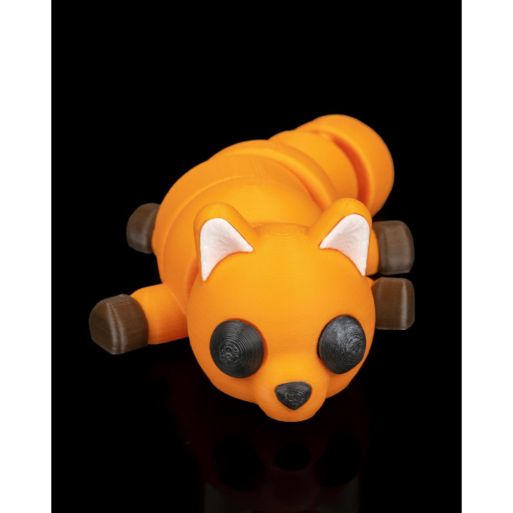 Renard Linger Articulé – Figurine Décorative Renard Couché