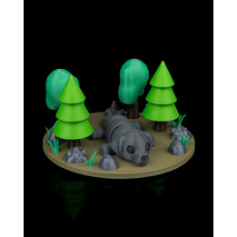 Chien Qui Fait La Sieste – Figurine Articulée Adorable