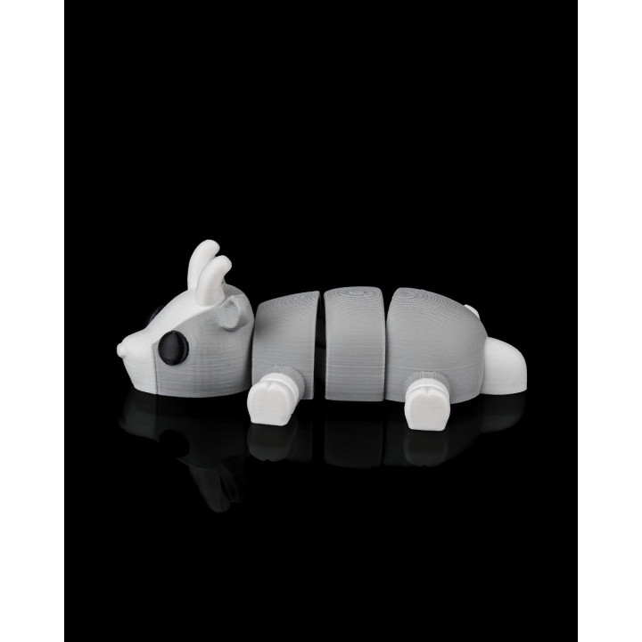 Chèvre Allongée Articulée – Figurine Décorative Made In Occitanie