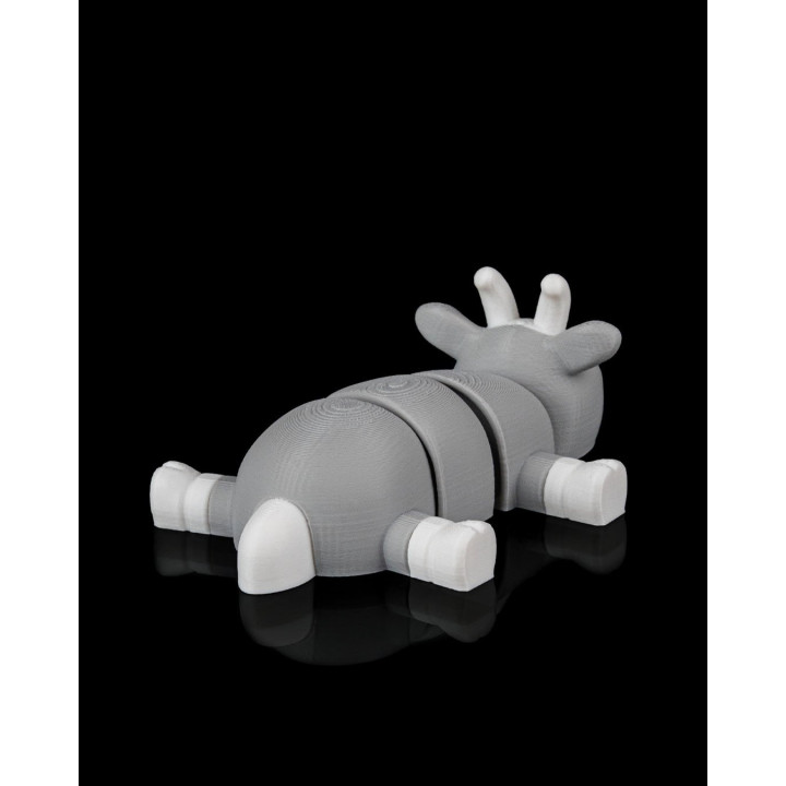Chèvre Allongée Articulée – Figurine Décorative Made In Occitanie