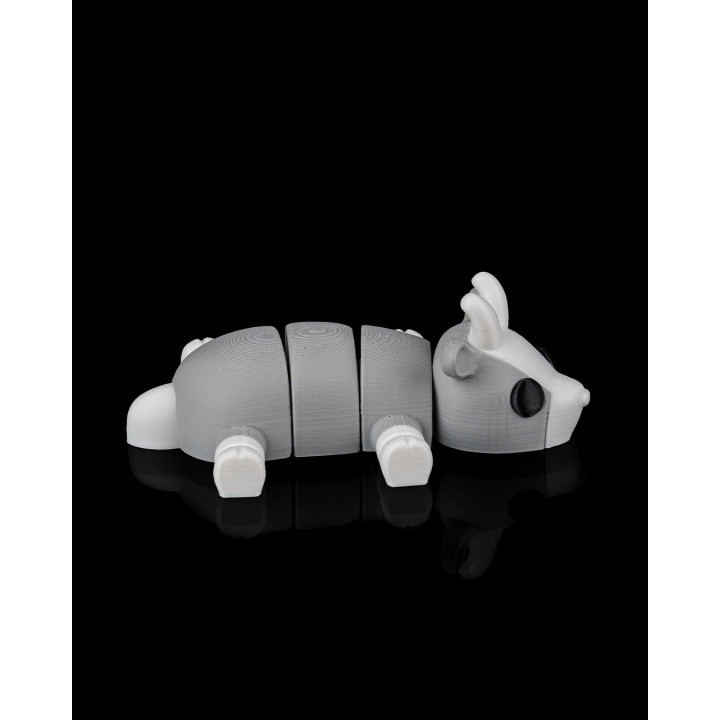 Chèvre Allongée Articulée – Figurine Décorative Made In Occitanie