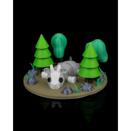 Chèvre Allongée Articulée – Figurine Décorative Made In Occitanie