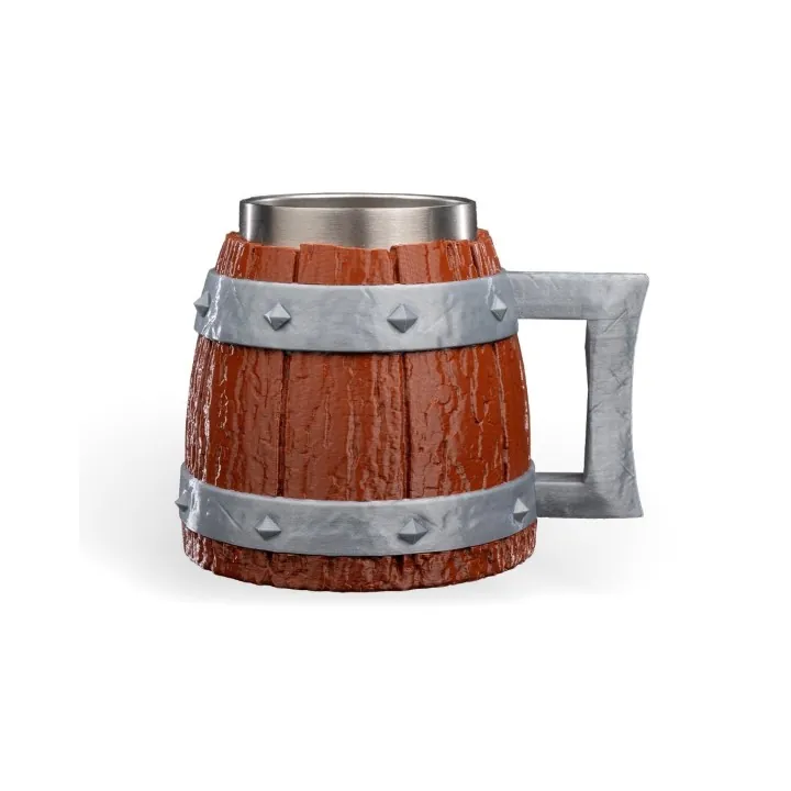 Chope De Taverne Médiévale – Tonneau Viking Façon Barrique