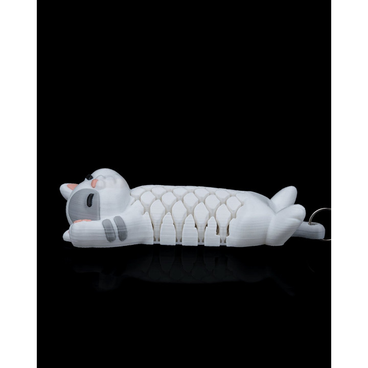 Pat Le Chat – Porte-Clés Articulé Chaton Paresseux