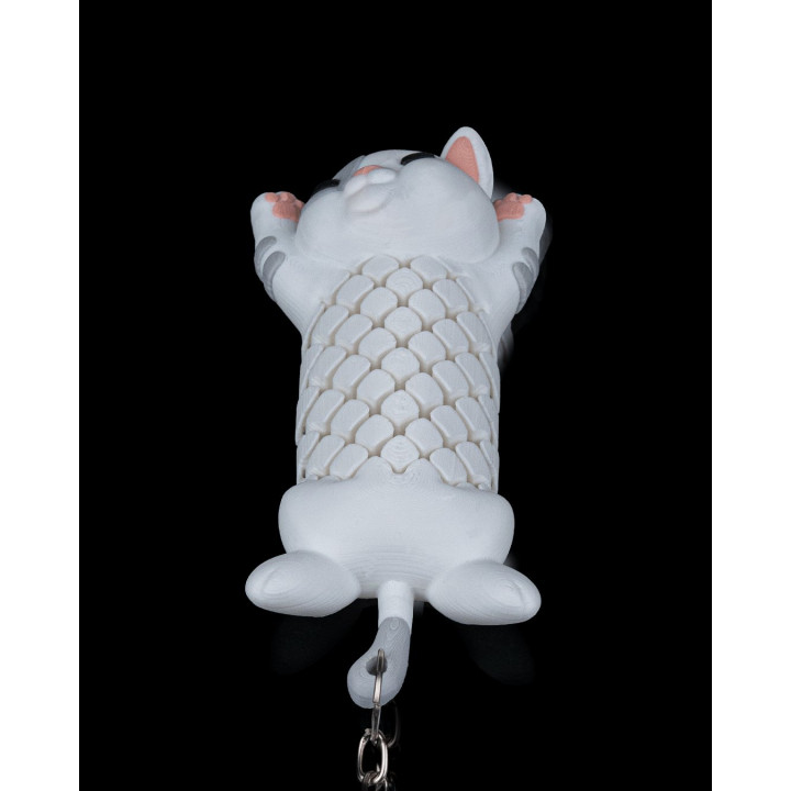 Pat Le Chat – Porte-Clés Articulé Chaton Paresseux