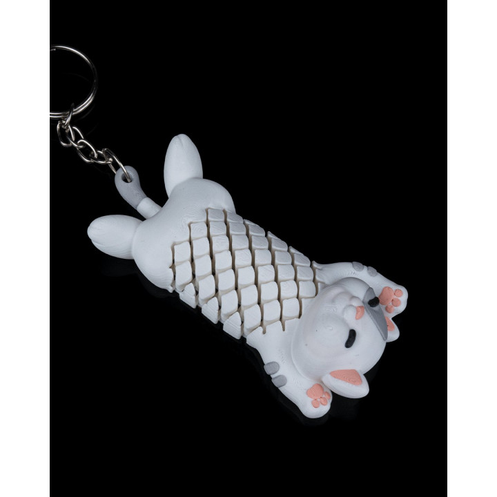 Pat Le Chat – Porte-Clés Articulé Chaton Paresseux