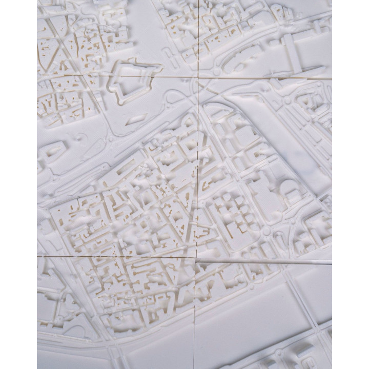 Carte 3D De Nantes – City Frame Mural 9,5 Cm