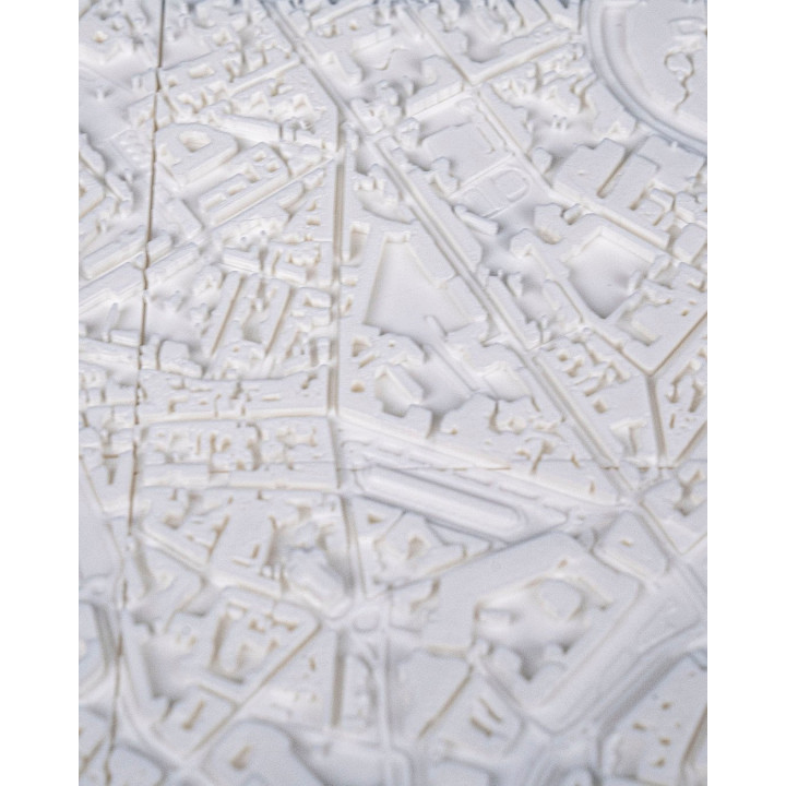 Carte 3D De Nantes – City Frame Mural 9,5 Cm