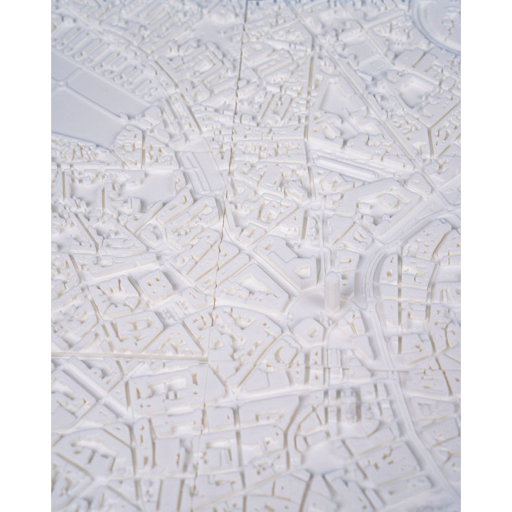 Carte 3D De Nantes – City Frame Mural 9,5 Cm