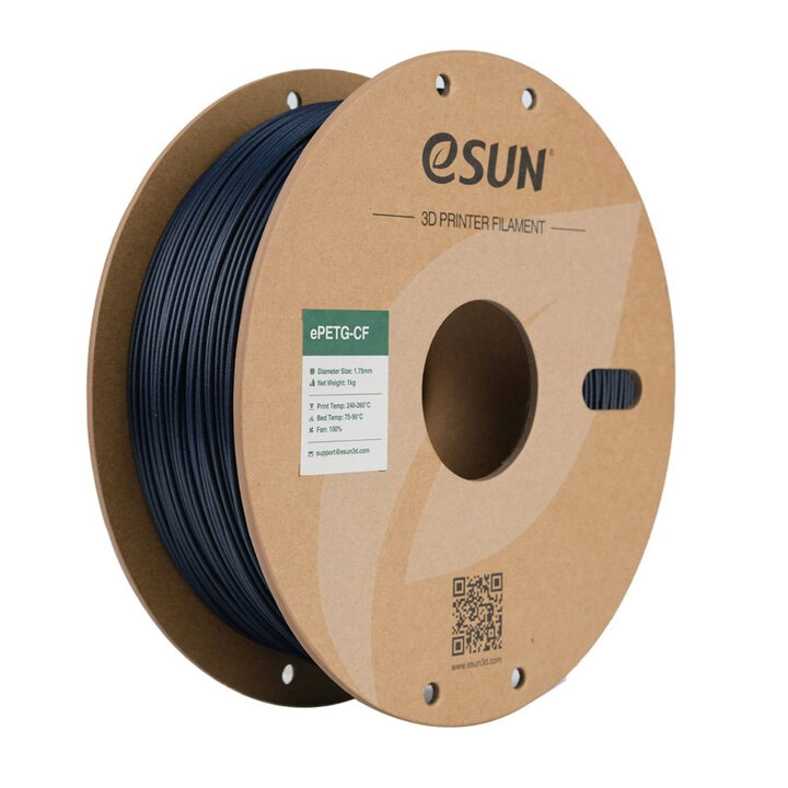 eSun - ePETG-CF - Bleu Foncé - 1,75 mm - 1 kg | Maison Drabiec