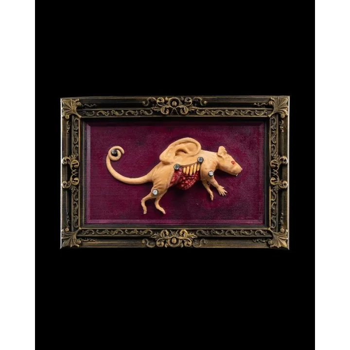 Rat De Laboratoire Renégat – Tableau Sculpture Murale