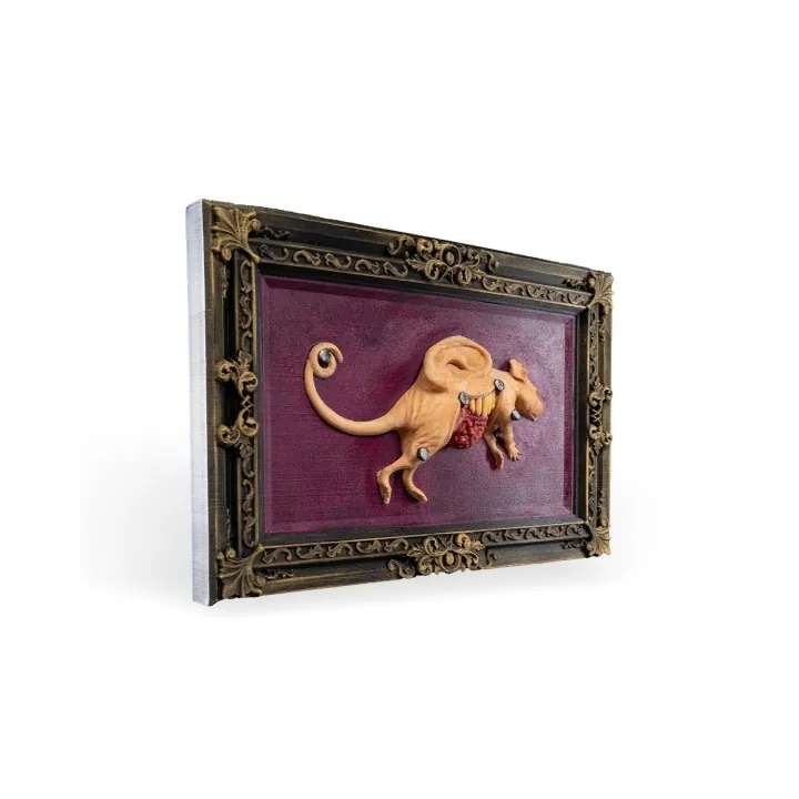 Rat De Laboratoire Renégat – Tableau Sculpture Murale