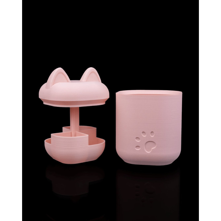 Clean Kitty Kit – Set D'Accessoires De Salle De Bain Motif Chat