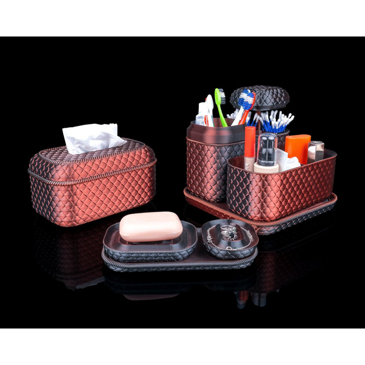 Steamy Scales Kit – Set D'Accessoires Salle De Bain Écailles Fantaisie