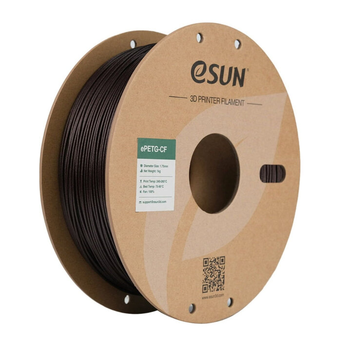 eSun - ePETG-CF - Noir Rouge - 1,75 mm - 1 kg | Maison Drabiec
